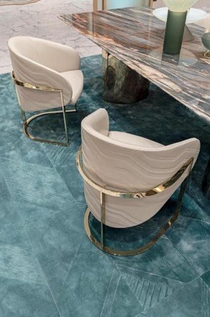 beige and gold dining chairs new